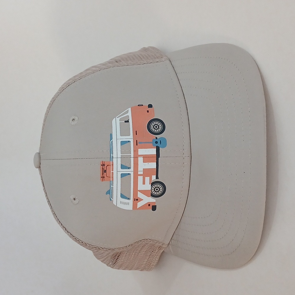 Yeti Camper Cooler Beige Y2K Trucker Hat One Size Fit Most Snapback